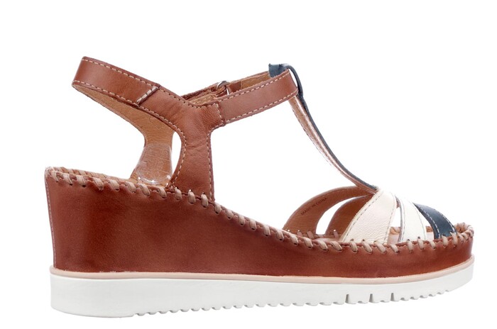 W3Z-1776C1 Pikolinos cognac/blauw combi image