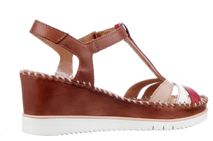W3Z-1776C1 Pikolinos cognac/rood combi image