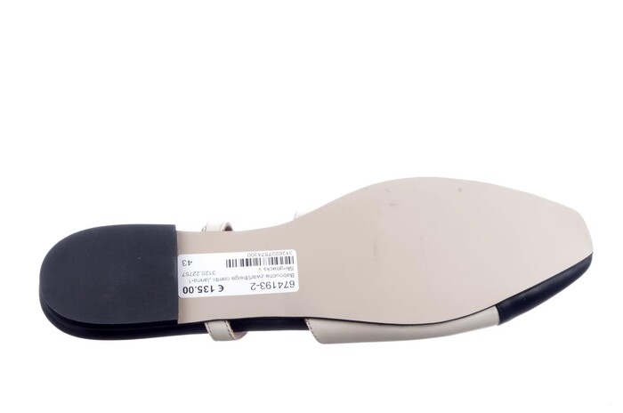 Babouche zwart/beige combi Janna-1 image