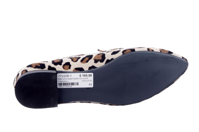 Babouche beige luipaard G-Luna-8 image