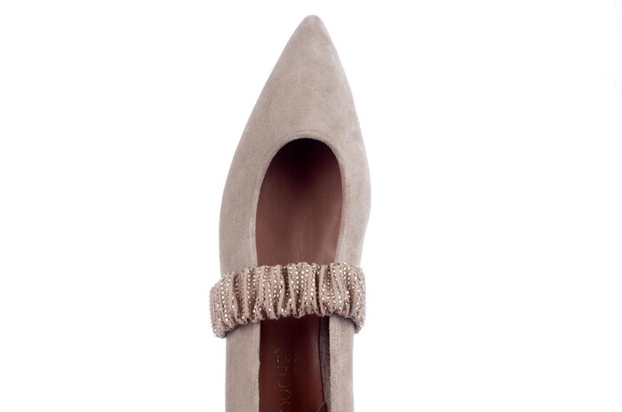 Babouche taupe/goud Sage-117 image