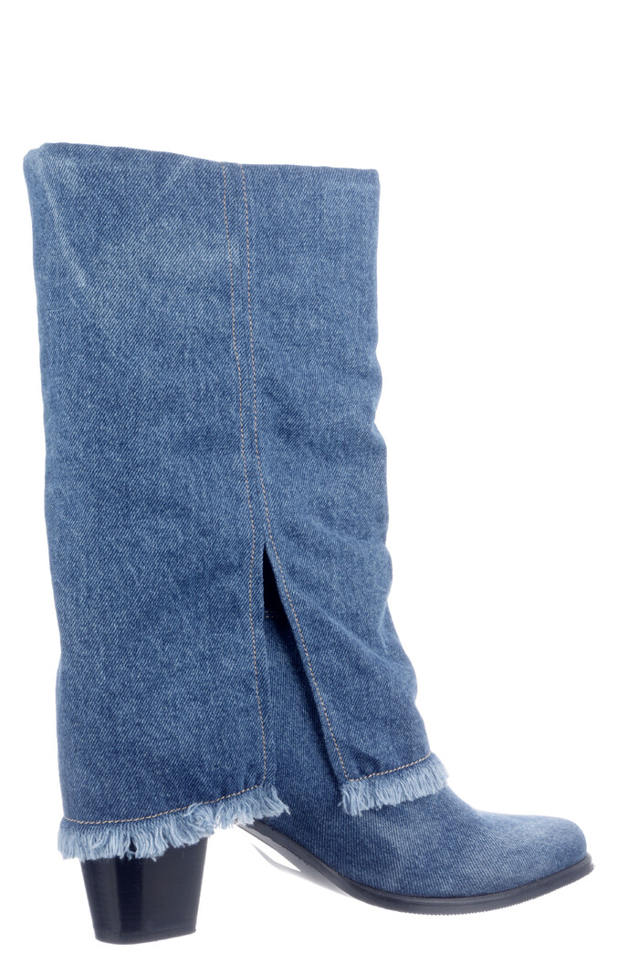 Babouche blauw jeans Ama-13 image