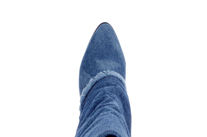 Babouche blauw jeans Ama-13 image