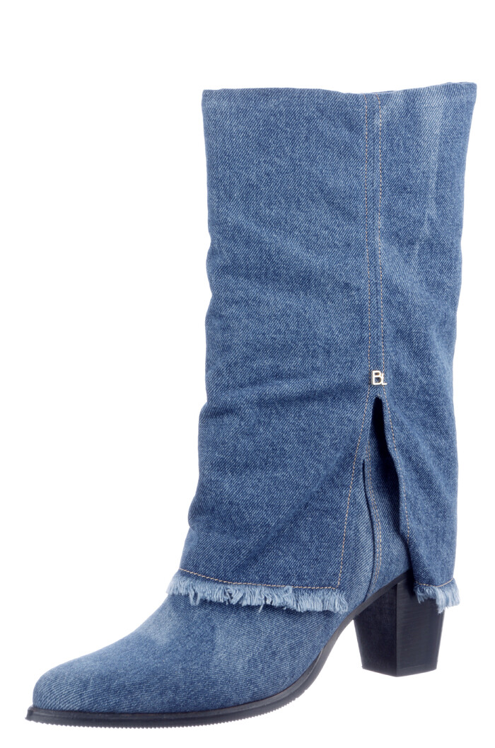 Babouche blauw jeans Ama-13 image