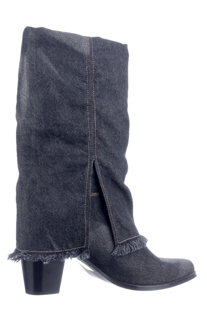 Babouche zwart jeans Ama-13 image