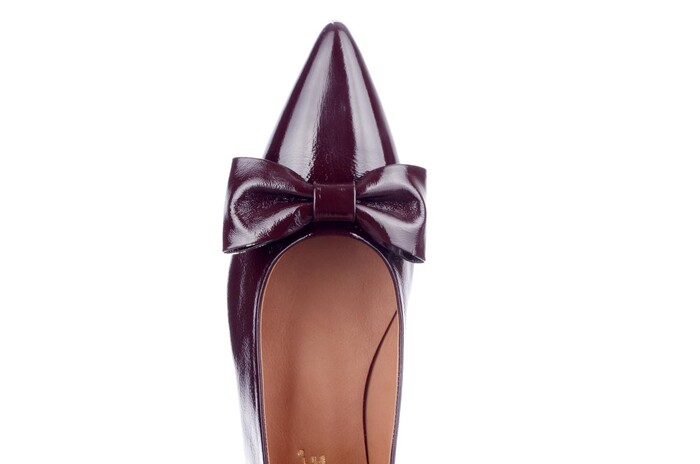 Babouche bordeaux lak Paola-12 image