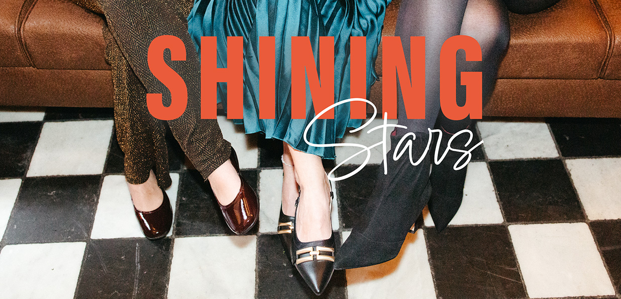 Shining Stars, de feestdagen vragen om schoenen die niet alleen stijlvol, maar ook comfortabel zijn. 