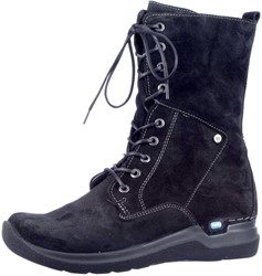 0661345 Wolky zwart veterboot kuithoog zwart