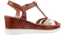 W3Z-1776C1 Pikolinos cognac/rood combi sandaal cognac/rood combi-2