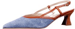 001387 Maripe jeans combi slingback jeans combi