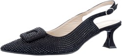 Freja-24 Babouche zwart slingback zwart