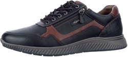 15.1607.02 Australian zwart combi veterschoen zwart combi