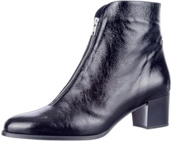 245444 PieSanto zwart lak enkellaars zwart lak