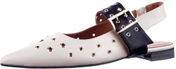 Babouche beige/zwart combi G-Samee-1 slingback beige/zwart combi