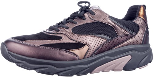 Gabor Rollingsoft brons/zwart combi 76.936.87 sneaker brons/zwart combi