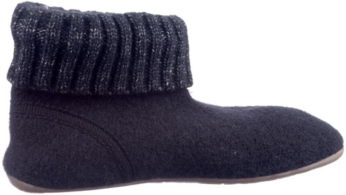 Haflinger zwart 481006 pantoffel zwart-2