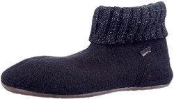 Haflinger zwart 481006 pantoffel zwart