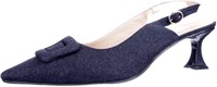 Babouche donkerblauw Freja-27 slingback donkerblauw