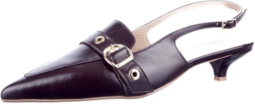 Babouche MG-MACY-105 58 slingback Donkerbruin