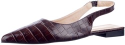 Babouche NELLY-26 58 slingback Donkerbruin